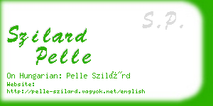 szilard pelle business card